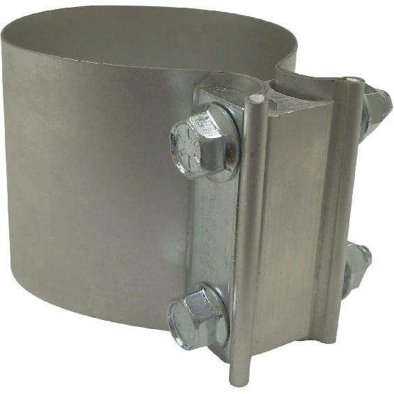 

SmartParts 120250 2.5 Butt Joint Aluminized Steel Exhaust Clamp with I Block