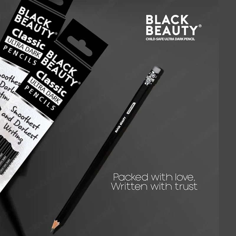 

Artline Blackbeauty Ultra Dark Pencil Pack Of 10 In Quantity Of 3 | For Smooth And Intense Dark Writing | Instant Erasin 31 чёрный