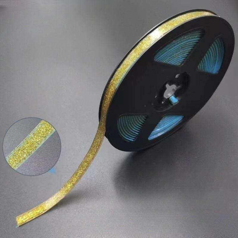 

Керамическая плитка 6 м Пленка для зазоров с защитой от плесени Самоклеящиеся полосы для отделки кромок потолка золотой