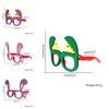 Vibrant Plastic Easter Glasses With Bunny Ears And Colorful Egg Decorations