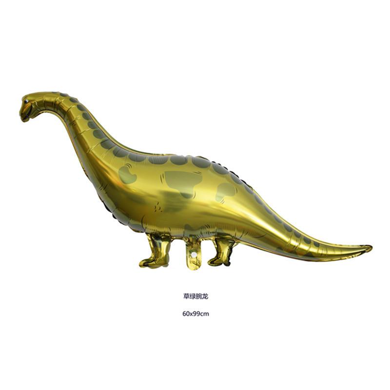 5pcs Dinosaur Aluminum Film Balloon, Triceratops Tyrannosaurus Rex Dinosaur Theme Party Decorative Balloon
