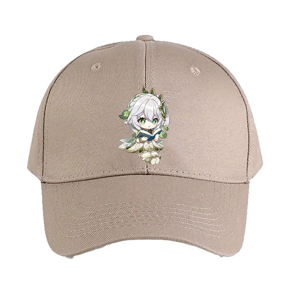 Genshin Impact Nahida Cute Cap Summer Woman Man Adult Casual Fashion Casual Adjustable Hiking Fishing Hat Sun Hat