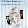 C68L 0.96" Smart Watch with Heart Rate,Temperature Monitoring Message Push Pedometer Sports Bracelet