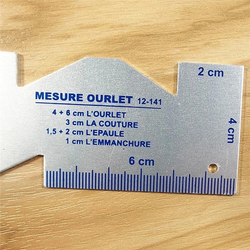 Precision Seam Measuring Gauge Metal Quilting Ruler Template Sewing Ruler For DIY Sewing Quilting Craft Sewing Accessories