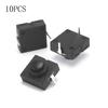 10PCS 12*12*9.4mm Flashlight Button Switch 1A 30V CB1212-112D 2Pin Ultra-Thin Middle Of The Feet Diagonal Self-Locking Switch