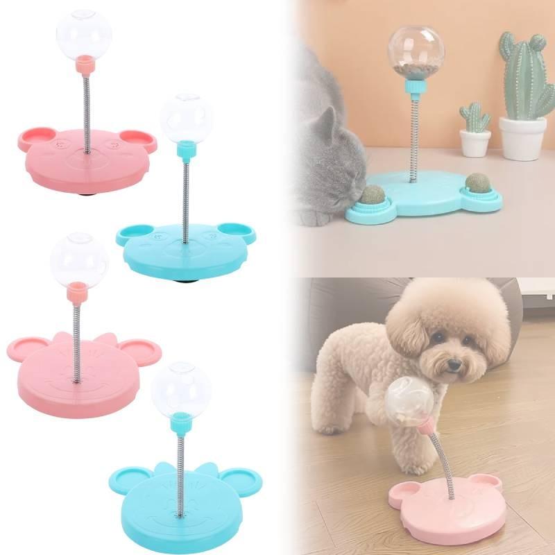 Pet Ball Toy With Food Dispenser For Cats And Small Dogs Interactive Enrichment