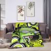 Invaders Zims Alien Cartoon Blanket Quality Warm Soft  Throw Blanket Winter Picnic Couch Bed Fluffy Bedspread