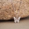 Celebrity-Inspired Dancing Butterfly Pendant Necklace – Elegant, Simple, and Versatile Clavicle Chain
