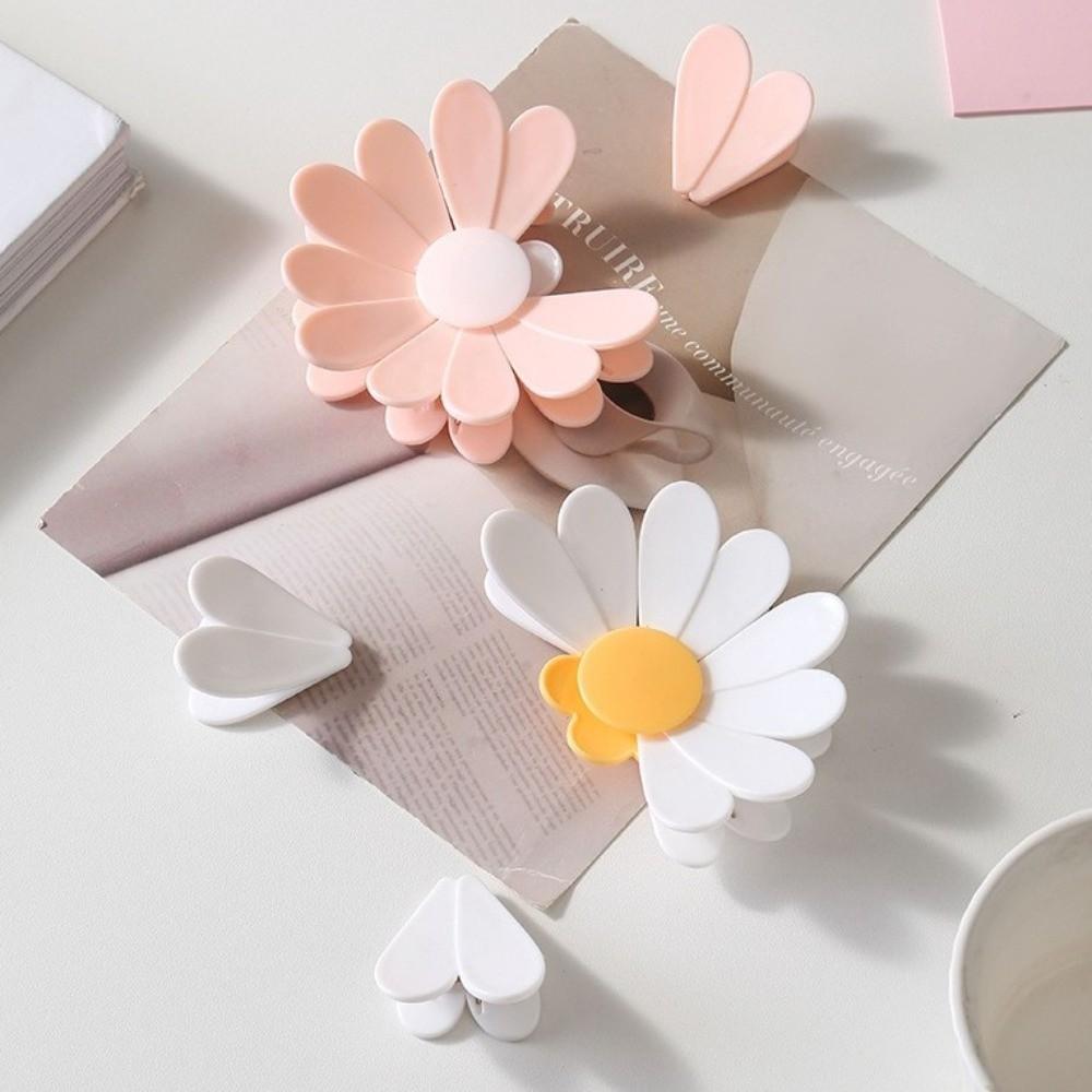 New 2 in 1 Magnetic Fridge Magnets Flower Type Multifunctional Petal Clip Food Sealing Clips Kitchen Accessories