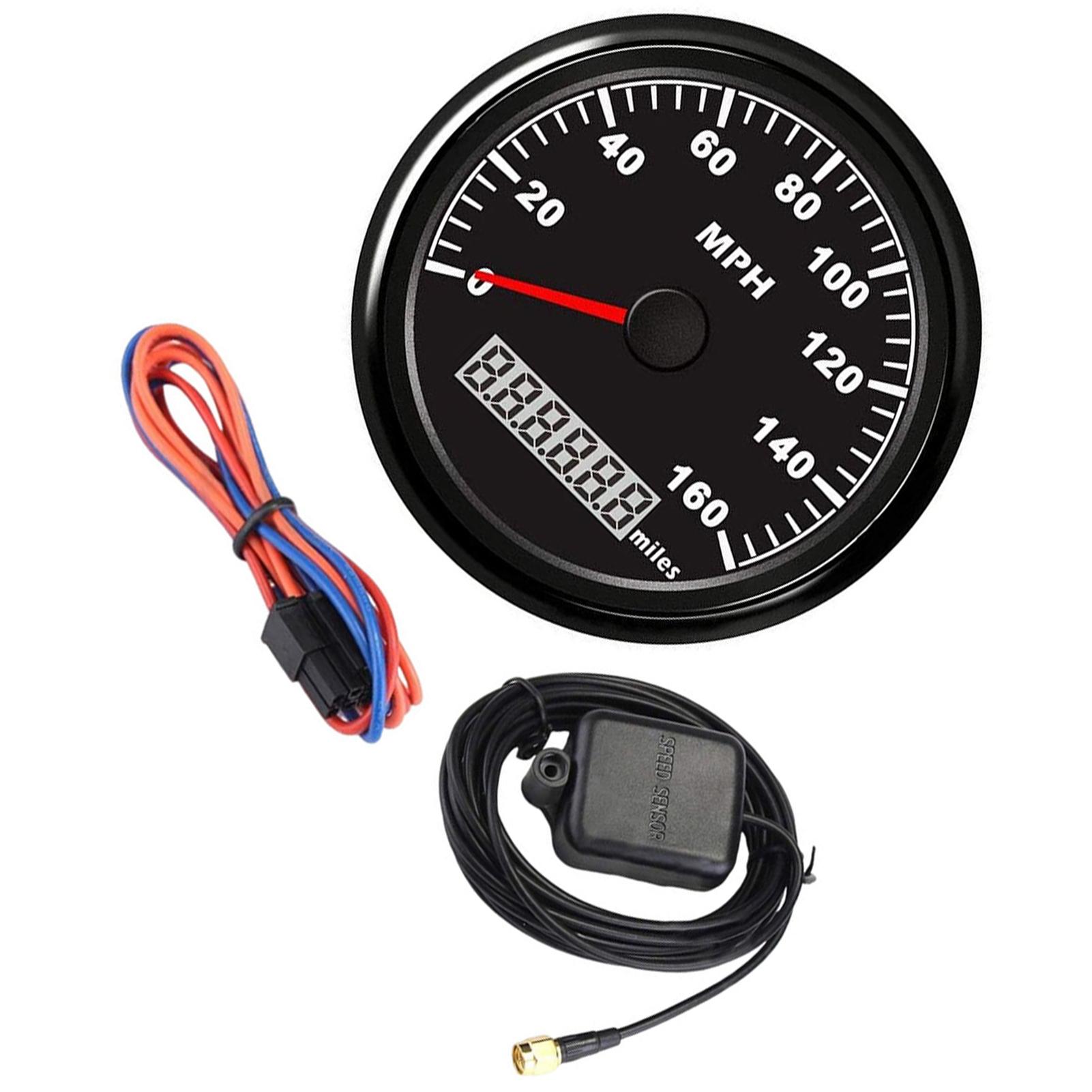 

Автомобильный автофургон, лодка, 85 мм, 160 миль в час, GPS-спидометр, цифровой спидометр с одометром и спидометром