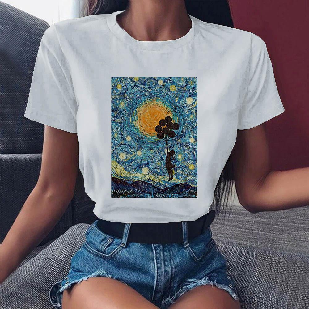 

2025 Tshirt Streetwear Women Abstract Graphic T-Shirt Oversize Femme Tops O-Neck White Base Tees Funny Girls 90S Tshirt XXXL