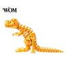 Desktop Dinosaur Ornament 3D Printed Figure, Movable Joints Smooth Opening Decoration, Tyrannosaurus Rex Model Gradient Metallic Texture Mini
