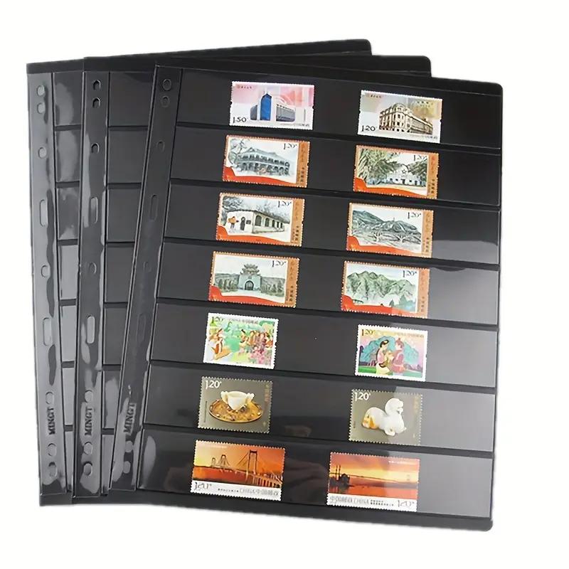 10PC Collecting Supplies Display For Stamp Album Binder Postage Stamp 9 Holes Home Storage Stamp Collectors Standard Stamp