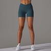 High Elastic Seamless Yoga Shorts: Waist-Slimming, Hip-Lifting, Moisture-Wicking with Crossover Waistband
