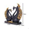 Schwanenpaar Figur Tierstatue Einweihungsgeschenk Dekoratives Kunsthandwerk, Schwanenskulptur Dekor Kunstharz