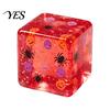 Halloween Cube Toy Stress Sensory Toy, Squeeze with Pumpkin Skull Tactile Spider Pattern, Clear Anxiety Relief Party Favors Portable Toys