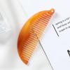 Hot-selling Semi-circular Acetate Hair Comb: Portable Anti-static Marble Design for Women