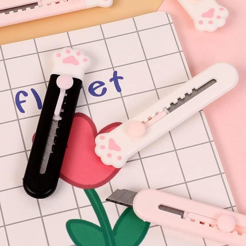 Mini Portable Cat's Paw Utility Knife Cute Handbook Decorative Paper Cutting Tools Art Supplies