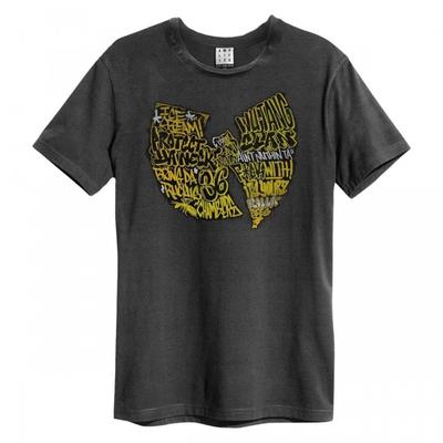 Amplified Unisex Adult Graffiti Wu-Tang Clan Logo T-Shirt