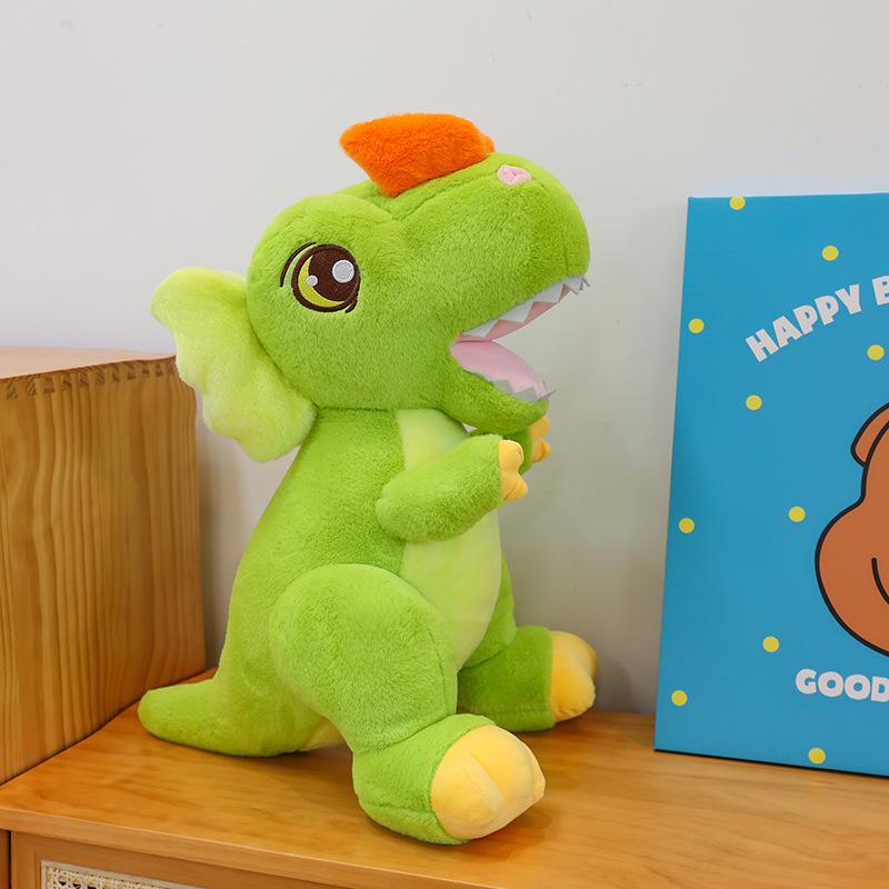 

Плюшевая игрушка Динозавр с большим ртом Милая кукла Динозавр для сопровождения куклы-младенца Кукла для игрового автомата Детский подарок 25cm（0.15kg） зелёный