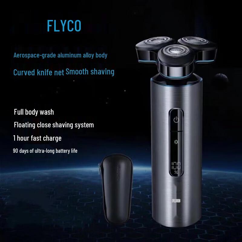 

FLYCO Smart Triple-Blade Digital Display Electric Shaver
