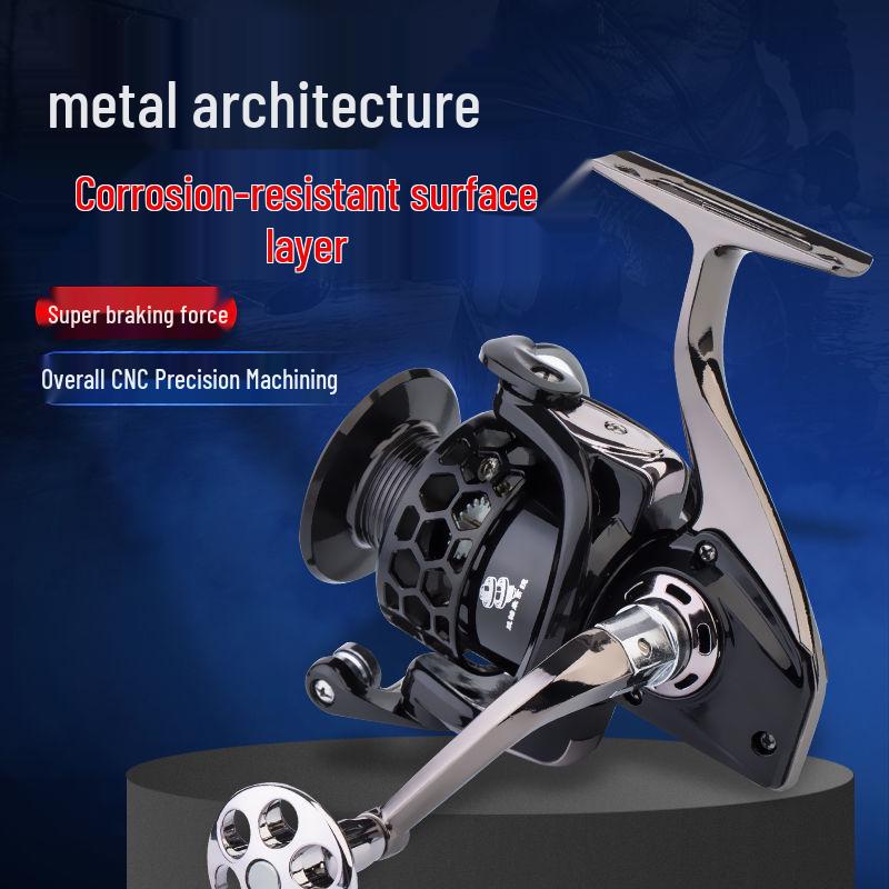 All-Metal Saltwater Fishing Reel - 20-Bearing, Stainless Steel, Long Cast Spinning Reel for Sea Fishing