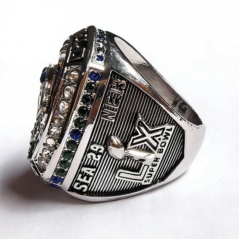1pc New Commemorative Ring Stainless Steel Ring For Boyfriend Gift Champion Accessories For Rugby Fans Gift