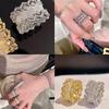 Xiaohongshu Hot Selling Chinese-Style Lace Zircon Luxury Ring for Women: Versatile and Fashionable Design.