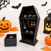 Gothic Travel Portable Storage Case Multi-compartment Ring Necklace Earring Storage Box  Halloween