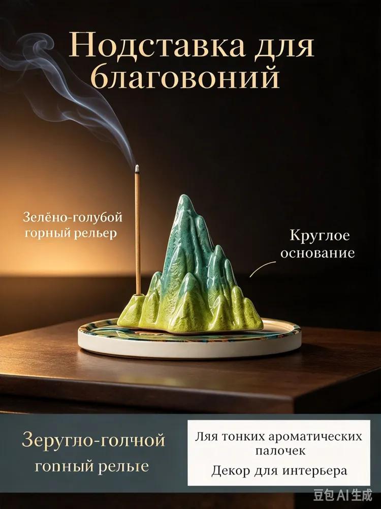 Incense stand against flying ash, aromatic sticks burner stand