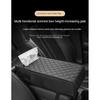 Car Armrest Cover Leather With Tissue Storage Memory Foam Height Pad Universal Auto Center Armrest Protective Cushion Support