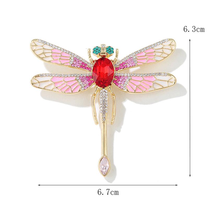 Exquisite Retro Enamel Dragonfly Brooches Pins For Women Clothing Coat Party Accessries Gifts