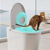 Teach To Use Cat Toilet Training Kit Reusable Cat Toilet Trainer  Box for Pet Cleaning