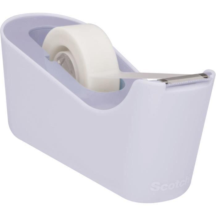 Scotch dévidoir c18l lavande + 1 rouleau de ruban magic - 19 mm x 33 m