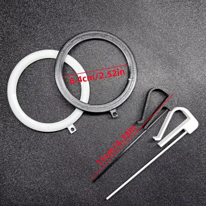 1 Set 3D-gedruckter schwimmender Aquarium-Kreisfutterring Wasserstandsadaptiv Anti-Streu Futter Fischbehälter Zubehör