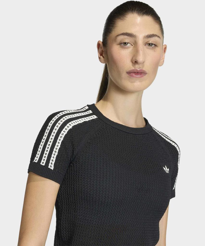 adidas Knit Crochet Cali T-Shirt - Black / Kc6481