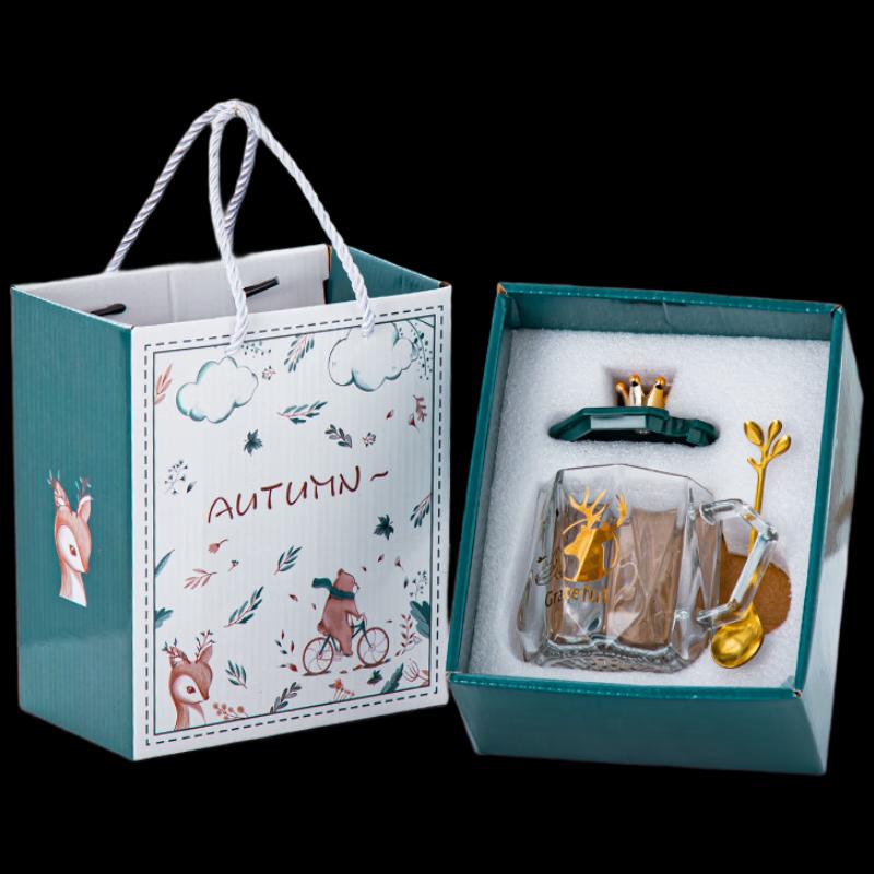 Gemi Hirsch Glasbecher Geschenkset