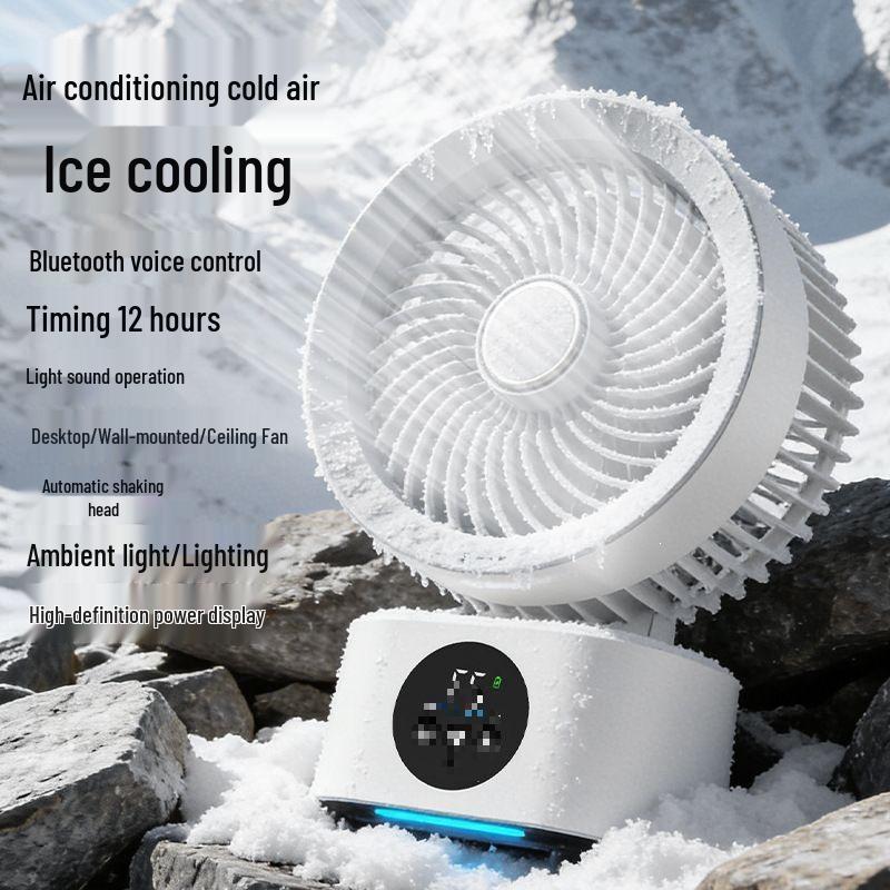 AI Smart Desktop Voice-Activated Air Circulation Electric Fan