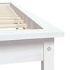 Solid Wood Bed White 180 X 200 Cm Pine