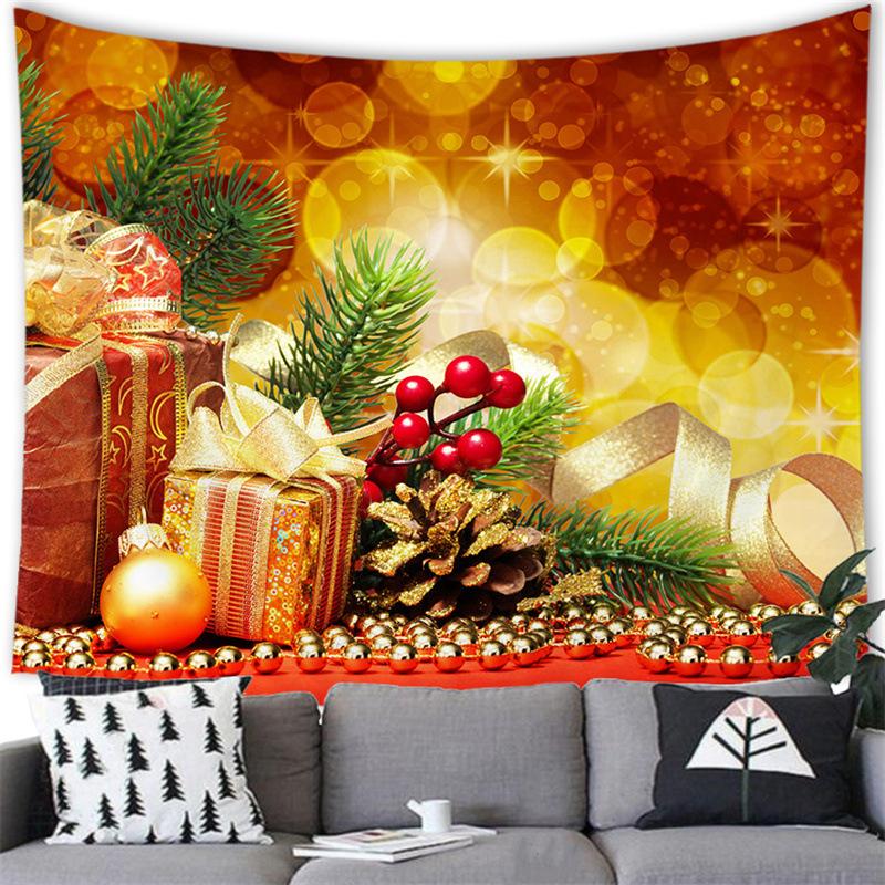 

Рождественский колокольчик гобелен Снеговик с Рождеством настенный Гобелен для гостиной спальни фон ткань красивая 150x100cm