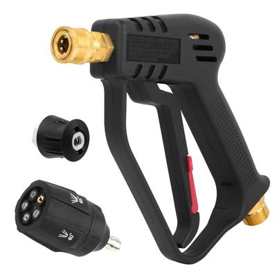Ankon Short Gun, Compatible with Karcher Pressure Washers. Brass Finish. Suitable for Karcher K-series K2, K3, K4, K5, K6, K7, and JTK. M22 14mm Quick