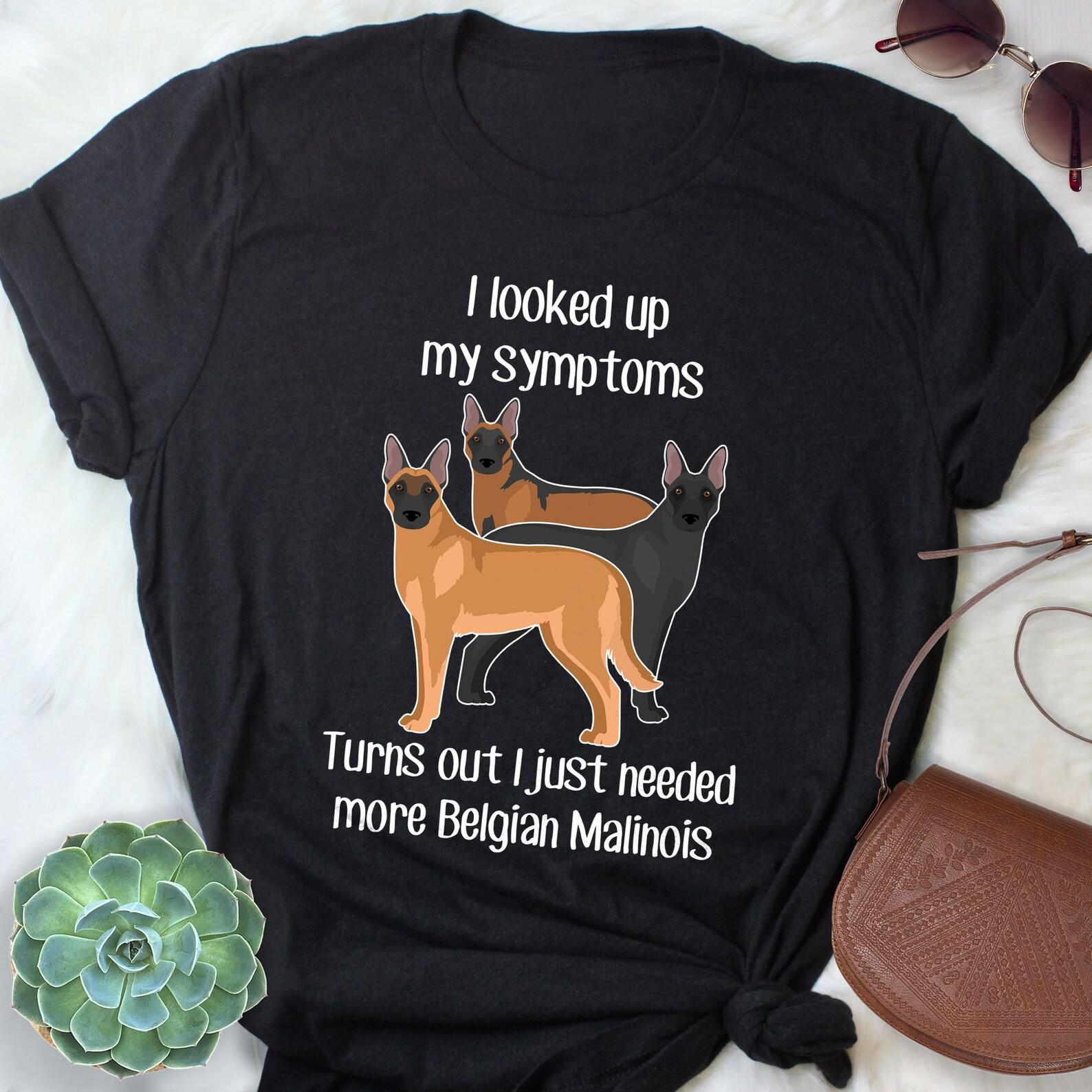 Belgian Malinois Shirt, , , Funny Dog Lover Gift, Cute Belgian Malinois Mom Dad T-shirt, Pet Lover Tshirt, Shepherd Black Red Mal 160