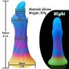 Realistic Night Glowing Anal Plug Luminous Monster Dragon Dildo for Women Men Butt Plug Sexy Dog Shape Sex Toy for Couples