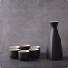 7 Pieces Traditional Ceramic Sake Set Elegant Bottle with Cups High Quality
