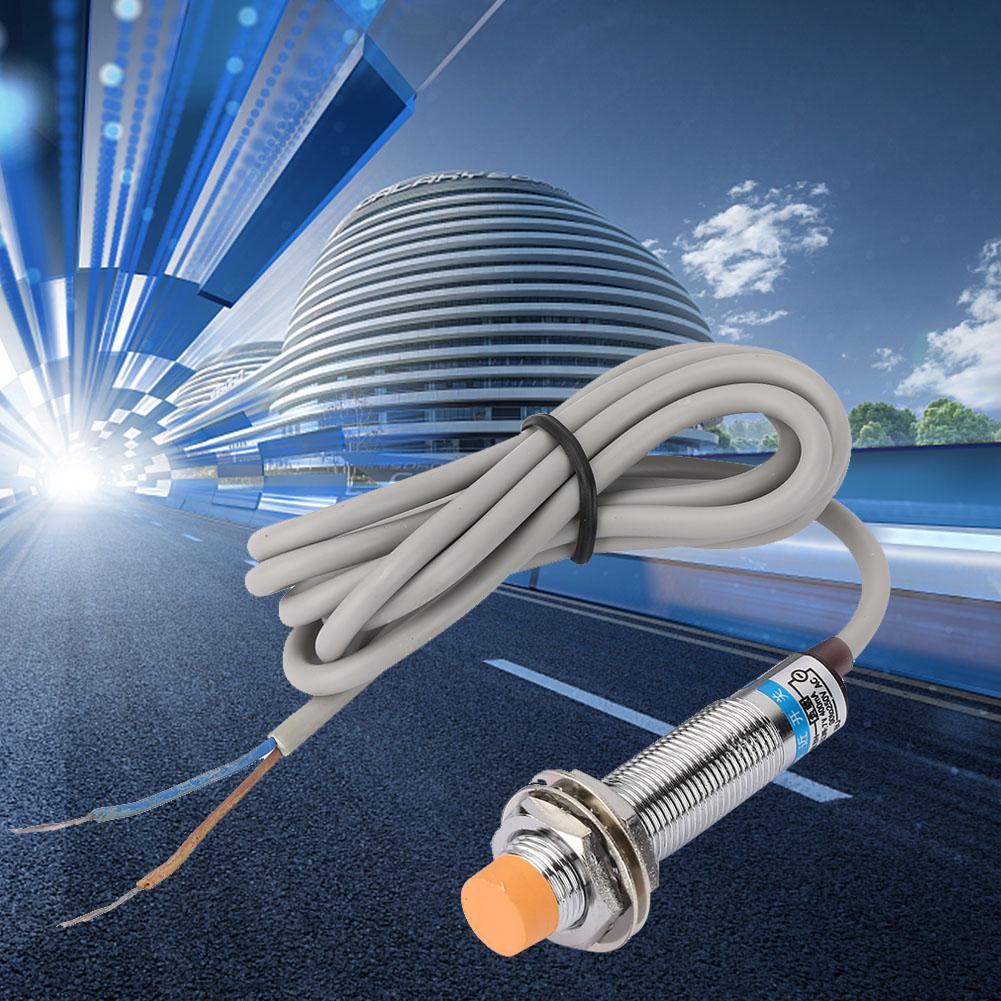 Nickel Plated Brass LJ12A3-4-J/EZ AC NO Inductive Proximity Sensor Switch Detection 4mm