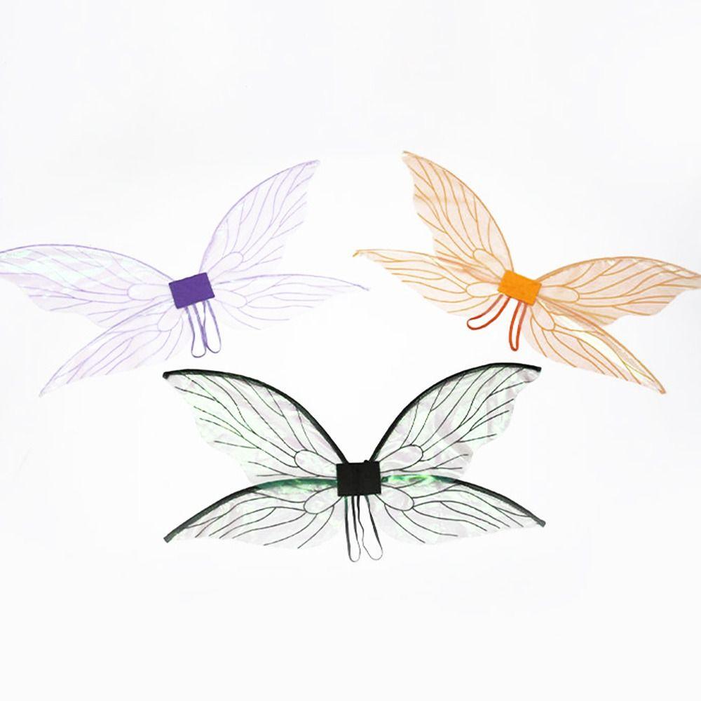 Dress Up Props Party Favor Halloween Princess Angel Wing Costume Accessories Butterfly Dress-Up Wings Fairy Wings Cicada Wing