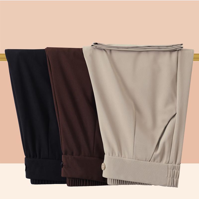 

Women s Mid-Age Elastic Cuffed Summer Pants 4XL