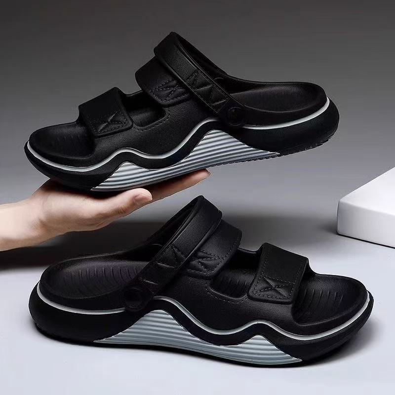 Pánské letní ležérní sandály s měkkou podrážkou, venkovní plážová obuv, vnitřní domácí pantofle, dva způsoby nošení, řidičská pánská obuv