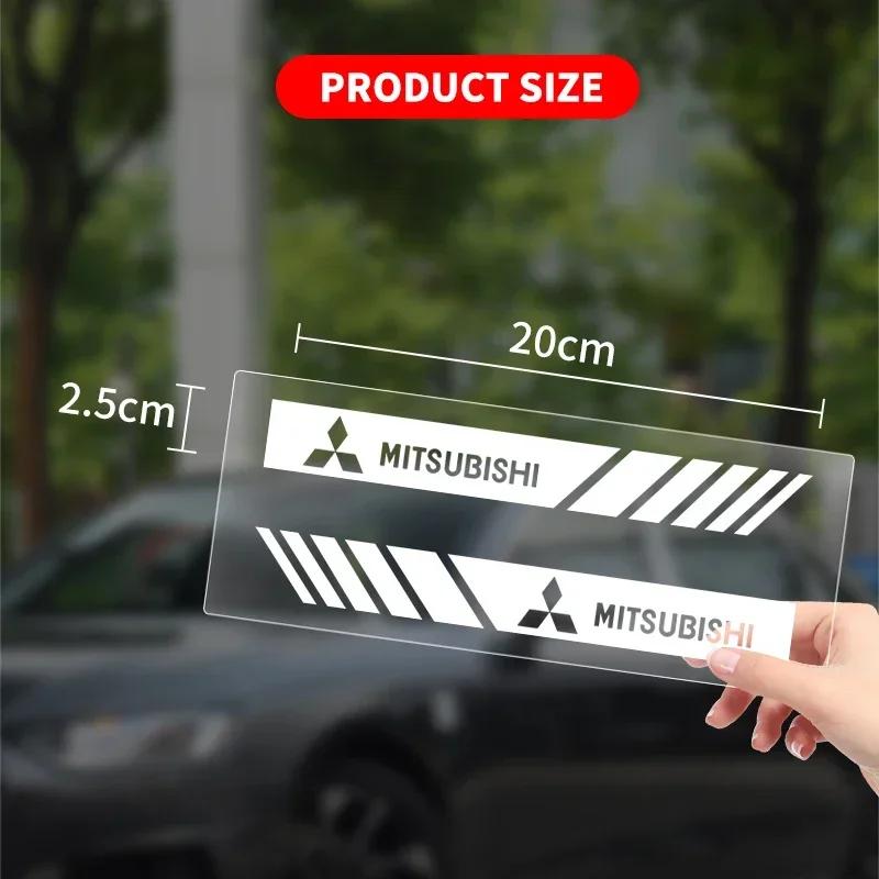 2Pcs Car Rearview Mirror Side Decal Stripe Sticker Vehicle Body for Mitsubishi Pajero Sport Outlander ASX Lancer Eclipse Cross