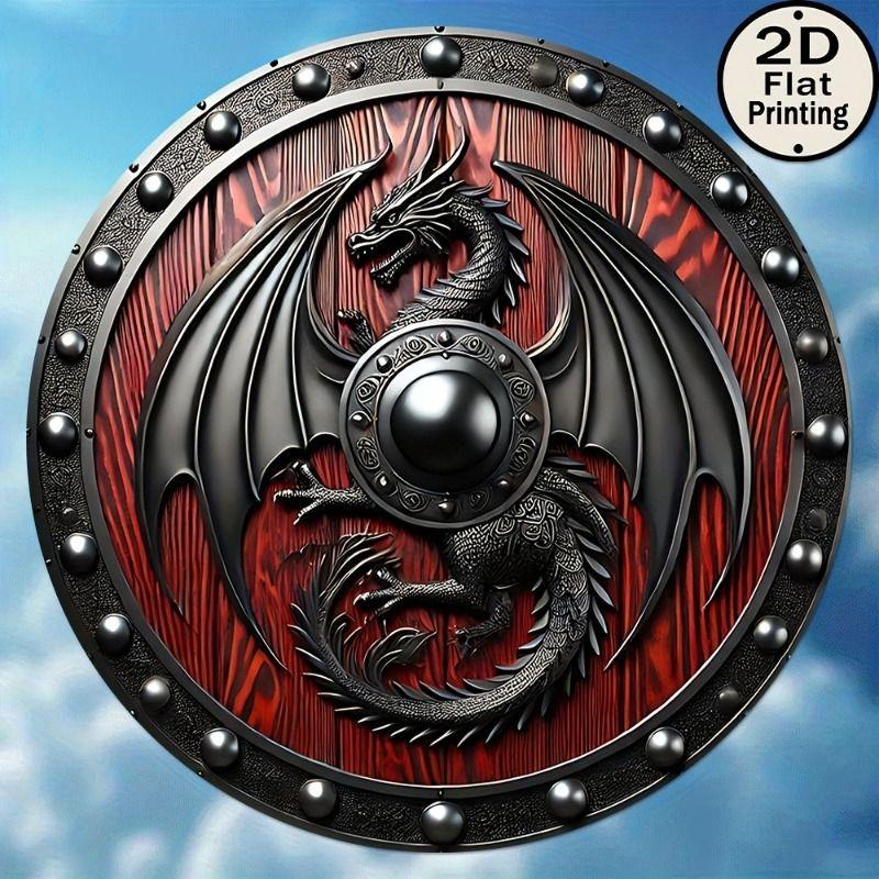 2D Flat Hanging Decorative Metal Sign Hand Painted Art